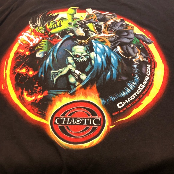 Vintage Y2K Chaotic Gaming Character T Shirt XL Giant Tag - Picture 3 of 8